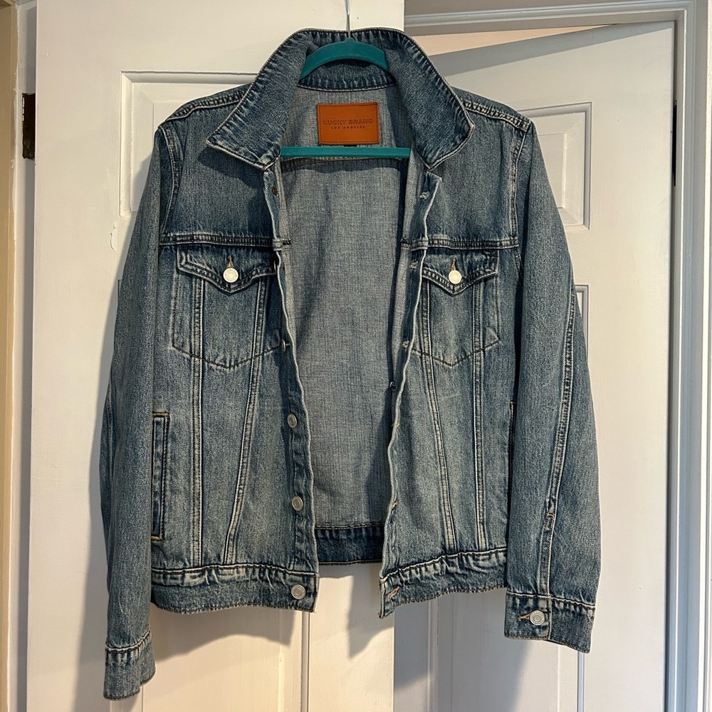 Lucky Brand - Like New Classic Blue Denim Trucker Tomboy Jean Jacket